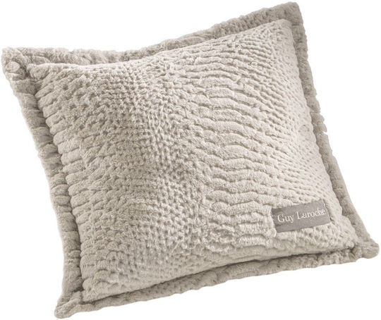 Guy Laroche Ριχτάρι Διθέσιου Καναπέ Crusty 170x250εκ. Ivory με Μαξιλαροθήκη