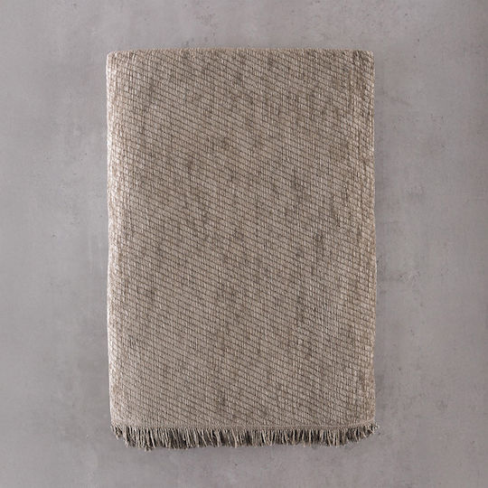 Rythmos Charlie Sesselüberwurf Chenille 180x160cm Braune