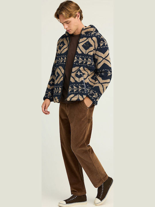 Trousers Chino in Loose Fit Brown