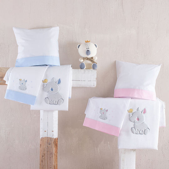Rythmos Blanket Cot Rino Waffle 120x150cm Rythmos Blanket Cot Rino Waffle 120x150cm