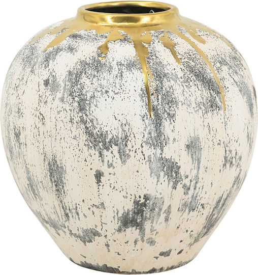 Artekko Decorative Vase Kayle Beige 30x30x30cm