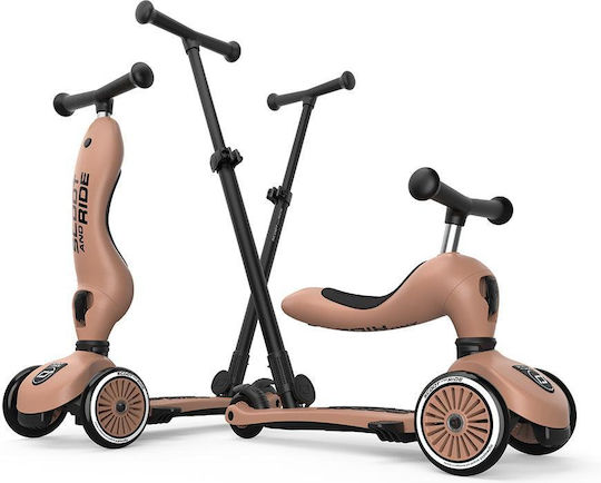 Scoot & Ride Kids Scooter 3-Wheel with Seat Mocha