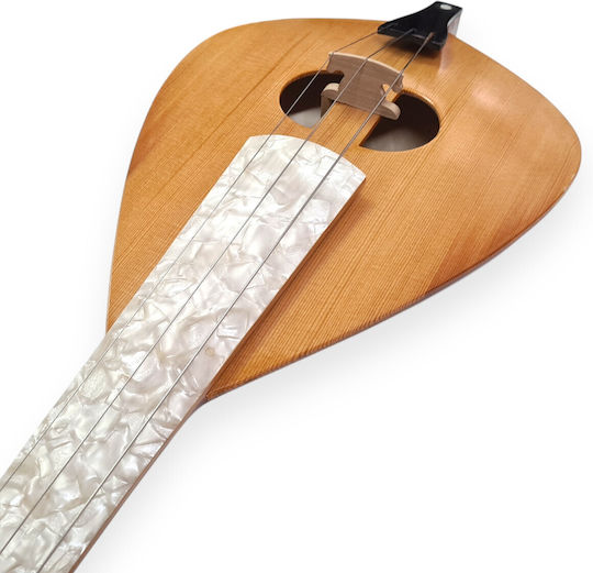 Liră Cretană Handmade Din Lemn De Flămâi Oregon Tastieră Perlă Albă