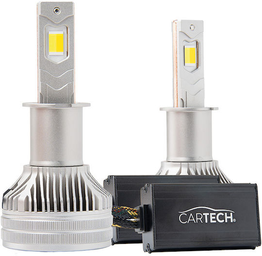 Cartech Λάμπες Αυτοκινήτου & Μοτοσυκλέτας H3 LED 6500K Ψυχρό Λευκό 160W 2τμχ