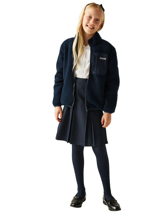 Kids Cardigan Fleece Navy Blue