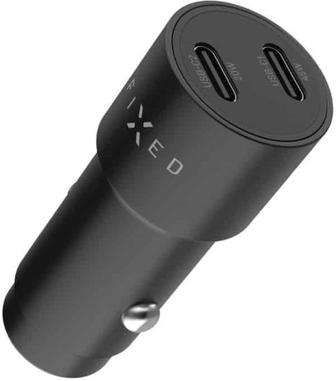 Fixed Auto-Ladegerät 65W 3A mit 2xType-C Schwarz Farbe