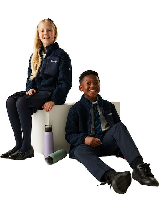 Kids Cardigan Fleece Navy Blue