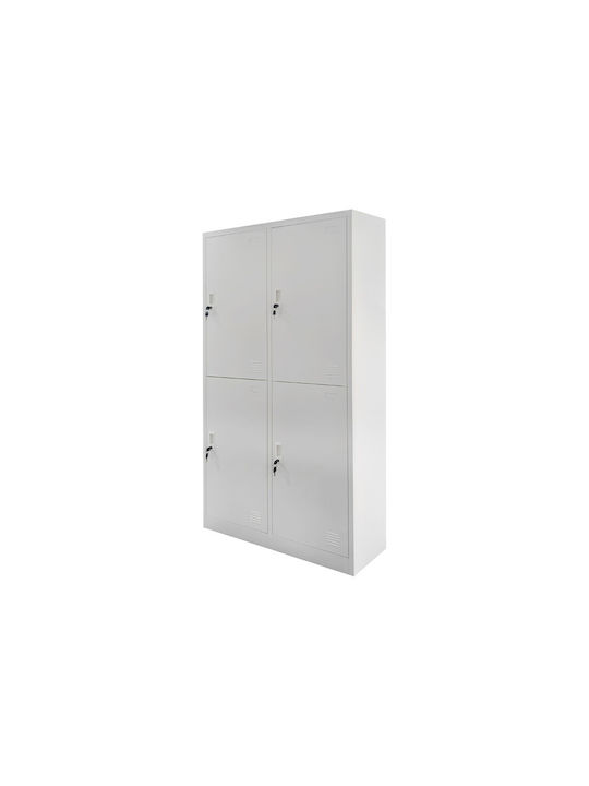 Spind Metallisch 90x45x185cm