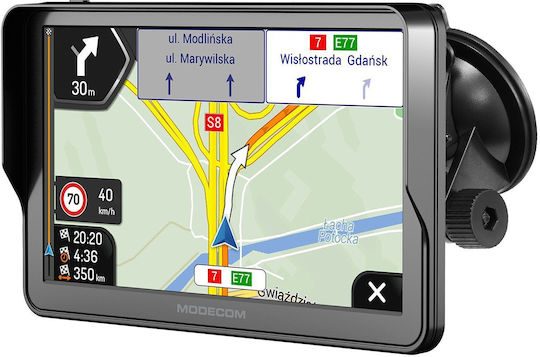 Modecom 7" Display GPS Device Freeway Cx 7.3 with and Card Slot