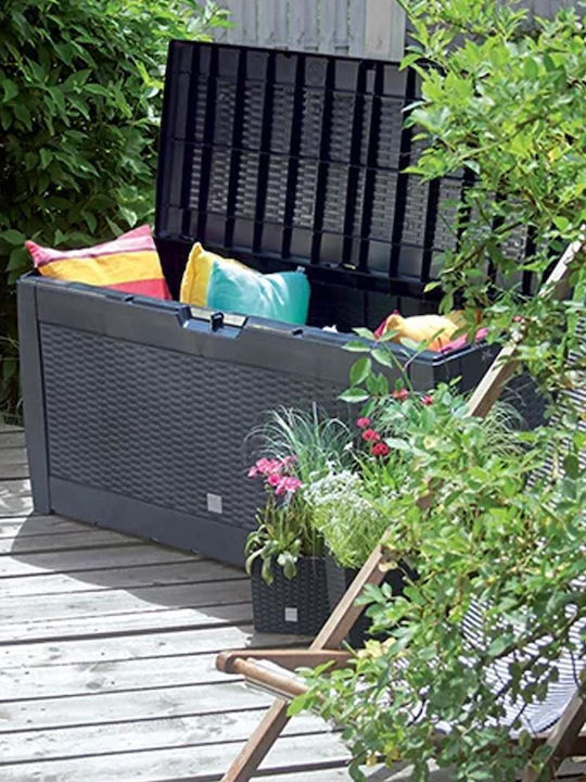 Next Outdoor Storage Box 310lt Black L119xW48xH60cm