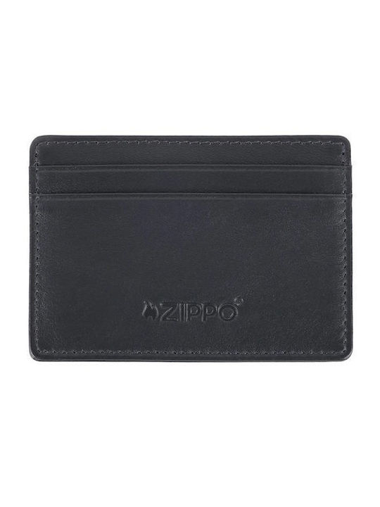 Leather Men's Wallet Classic with RFID Blue