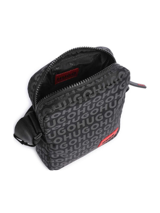 Ethon Herren Schulter / Crossbody Tasche Schwarz
