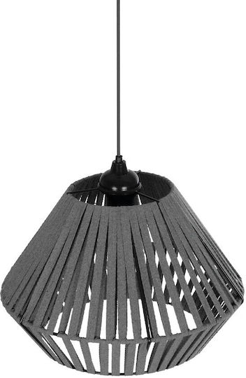 GloboStar Nui Lustră Gri Boem cu frânghie pentru Dulie E27 36x36x27cm.