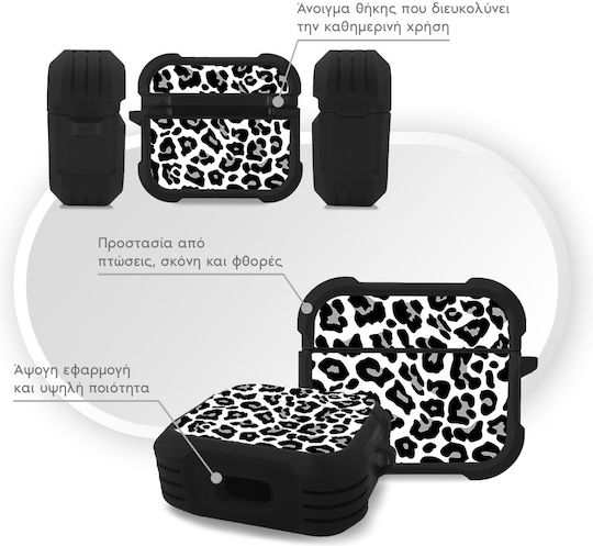 Sonique Animal Print Series Θήκη Σιλικόνης Leopard 03 για Apple AirPods 3