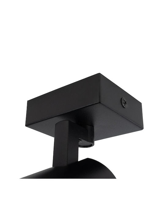 kelvo Single Spot with Socket GU10 in Black Color