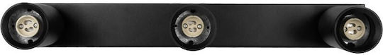 kelvo Triple Spot with Socket GU10 in Black Color