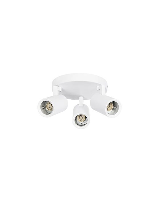 kelvo Triple Spot with Socket GU10 in White Color