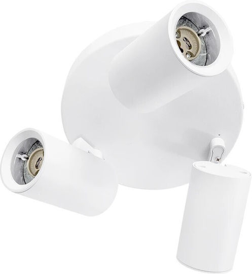 kelvo Triple Spot with Socket GU10 in White Color