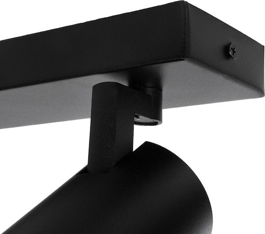 kelvo Triple Spot with Socket GU10 in Black Color