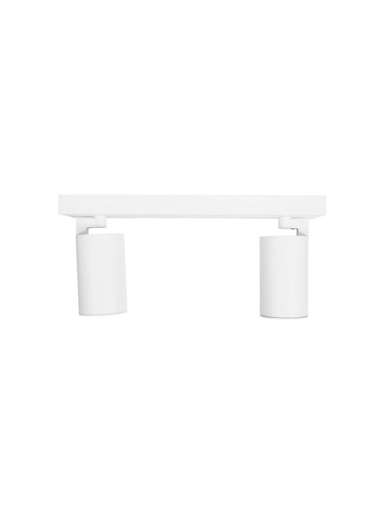 kelvo Double Spot with Socket GU10 in White Color