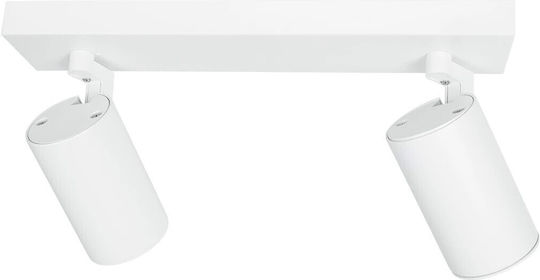 kelvo Double Spot with Socket GU10 in White Color