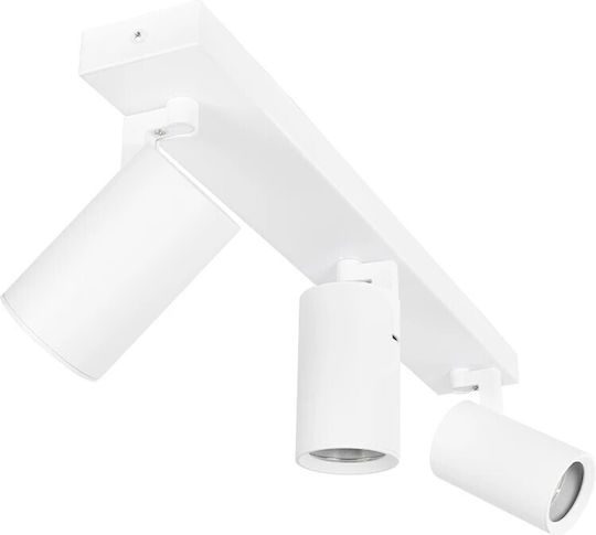 kelvo Triple Spot with Socket GU10 in White Color