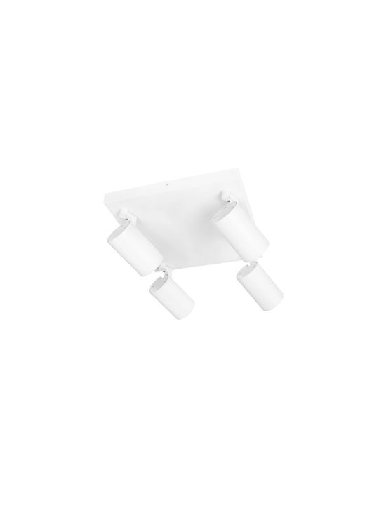 kelvo Spot with 4 Lights and with Socket GU10 in White Color