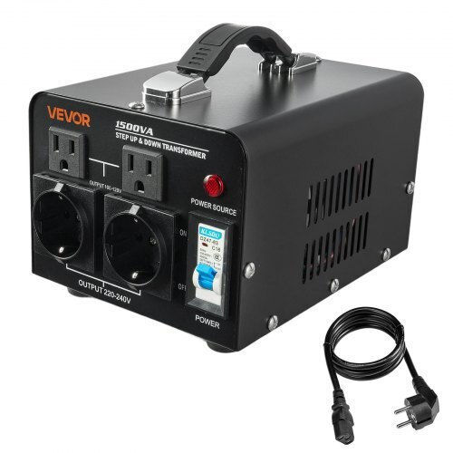Vevor SXDYZHQSD110XHT37001V2 Transformator de la 220V la 110V 1500VA