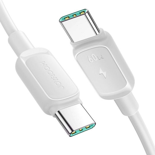 Joyroom USB 2.0 Cable USB-C male - USB-C 60W Λευκό 1.2m S-A14