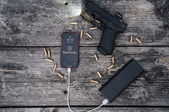 Tactical 010 USB 2.0 Cable USB-C male - USB-C 15W Μαύρο 0.3m 57983104154