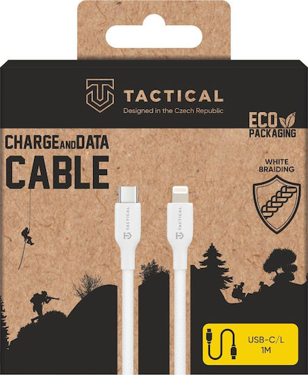 Tactical Thread Braided USB-A to Lightning Cable 60W White 1m (57983126587)