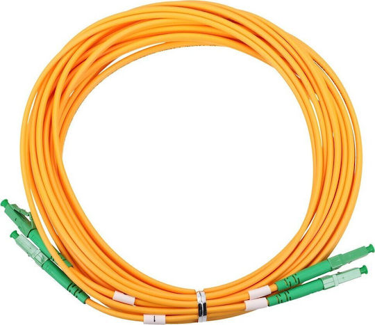 Extralink Кабел Оптично Влакно LC/APC-LC/APC 5м Жълт