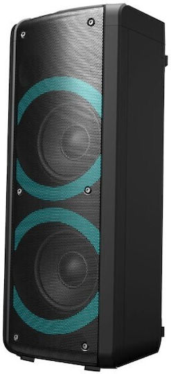 Denver Karaoke Lautsprecher mit Kabelgebundenem Mikrofon und Lichteffekten Bps-352 BPS-352 Schwarz