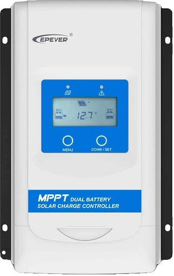 Epever Dual-Batterie-Solar-Laderegler 30A MPPT-Technologie Nur Regler DR3210N-DDS 30A
