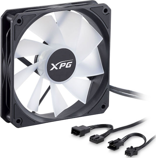 Adata XPG Vento R Reverse Blade Case Fan 120mm 1600rpm 65cfm with ARGB Lighting and 4-Pin PWM Connection