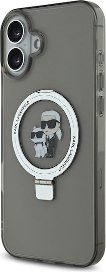 Karl Lagerfeld Karl Choupette Back Cover Plastic / Silicone Black (iPhone 16 Plus)
