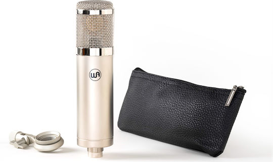 Warm Audio WA-47Jr SE Condenser Microphone XLR Shock Mounted for Vocals in Silver Color
