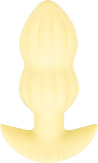 You2Toys Mini Butt Πρωκτική Σφήνα με Δόνηση Small Κίτρινη