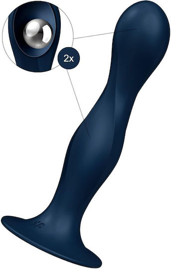 Satisfyer Double Ball-r Dildo with Suction Cup Copper