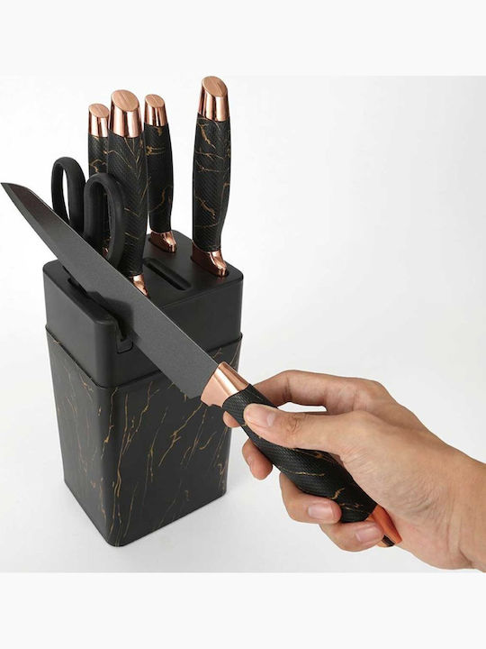 Klausberg Messerset mit Block aus rostfreiem Stahl 20cm