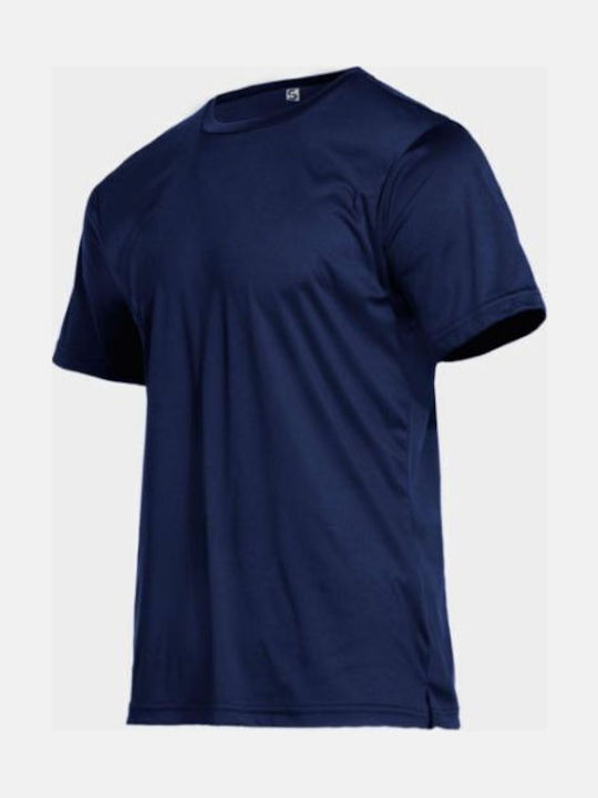 Stenso Arbeit T-Shirt Marineblau mit Reflektierenden Streifen