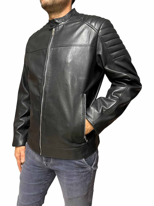 Leather Jacket Biker Black
