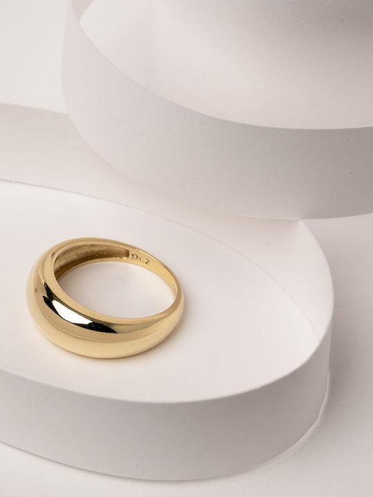 Lunaorocreations Gold Dome Ring 14 Carats