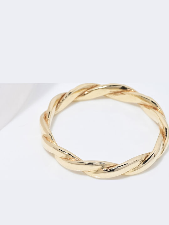 Lunaorocreations Damenring Flechtmuster Gold 14 Karat