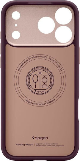 Spigen Nano Pop Mag Umschlag Rückseite Silikon Burgundisch (iPhone 17 Pro)
