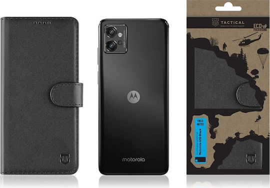 Tactical Field Notes Book Δερματίνης Μαύρο (Moto G32)