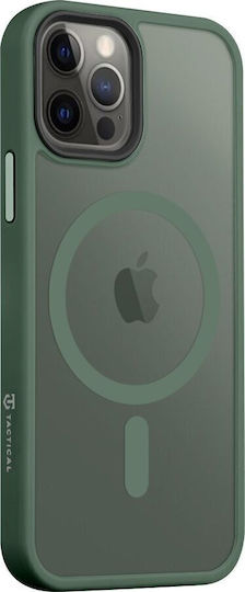 Tactical Magforce Back Cover Silicone Green (iPhone 12 / 12 Pro)
