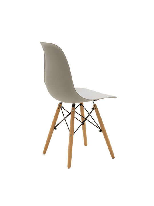 Alta Dining Room Polypropylene Armchair Grey-natural 46x50x82cm