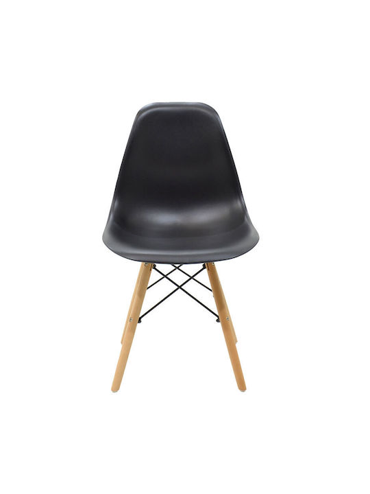 Alta Stühle Speisesaal Black-natural 1Stück 46x50x82cm