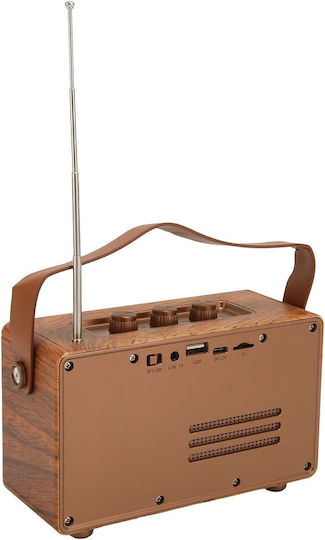 Old Street Audio Retro Bluetooth Speaker 5W with Radio and Battery Life up to 4 hours coffee